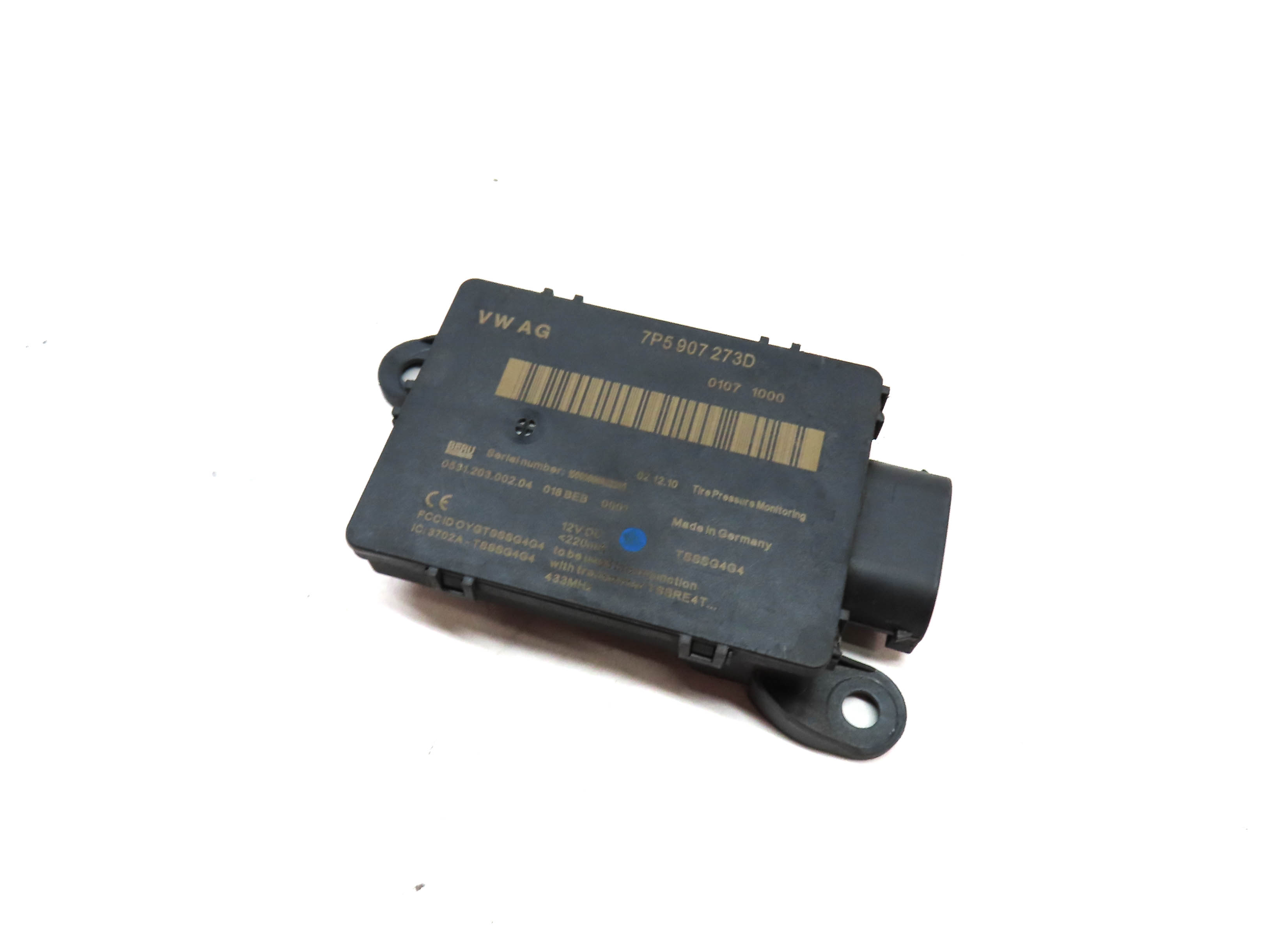 2011 PORSCHE CAYENNE HYBRID (958) TIRE PRESSURE TPMS CONTROL MODULE — exact item pictured